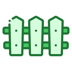 Poster - wooden fence icon