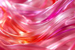 Vibrant Pink and Orange Abstract Silk Textures in Flowing Motion
