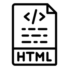 HTML file icon