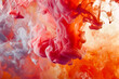 Vibrant Red and Orange Abstract Smoke Waves