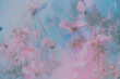Pastel Toned Dreamy Floral Meadow with Soft Light