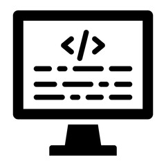 Coding programmer icon