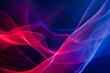 Abstract Colorful Light Waves on a Dark Background