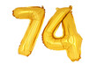 © badi - Gold numbers '74' isolated on white background.png