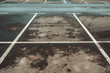 Parking lot marking lines as minimal geometrical background