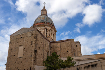 Wall Mural - The Chuch of Carmine Maggiore in the distric of Ballarò in Palermo, Sicily, Italy