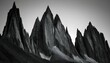 A series of jagged peaks stretching towards the sk upscaled 4