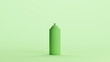 Green paint aerosol spray can pressurized container valve mint background 3d illustration render digital rendering