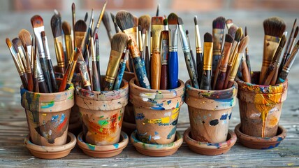 Design a watercolorinspired website banner for an art supply store, using vibrant colors and playful brushstrokes to attract creative individuals