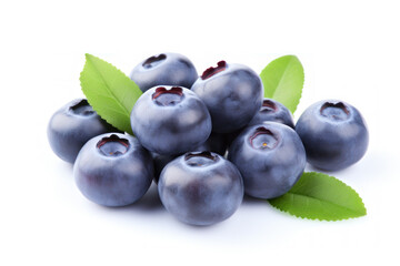 Wall Mural - blueberry fruit isolated on white background