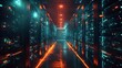 © Tackey - A high-tech data center, with rows of glowing servers that Enhance Data Accessibility.
