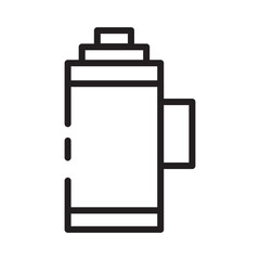 Wall Mural - Hot Tea Thermos Line Icon