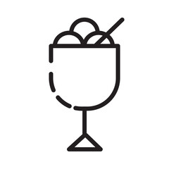 Poster - Shop Ice Cream Line Icon