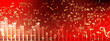 red and golden abstract luxury music background