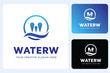© Shamimpt designer - W Water Logo Design Template
