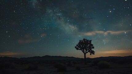 Poster - The starry sky is a beautiful sight to behold. The vastness of space and the countless stars that fill it are a reminder of our place in the universe.