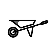 Wall Mural - Wheelbarrow icon PNG