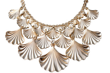 Wall Mural - A necklace with a lot of shells on it