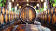 © Katerina Bond - Whiskey, scotch, bourbon, scottish wine in barrels for aging, modern alcohol production. Winery, storage cellar.