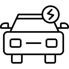 Poster - Electric Car Icon