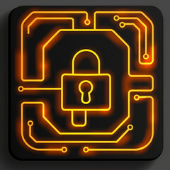 Potential-Unlocking Linear Icon with Code for Innovative Solutions