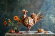 © Vera - Feasting with Gratitude: A Festive Thanksgiving Turkey on Rustic Table