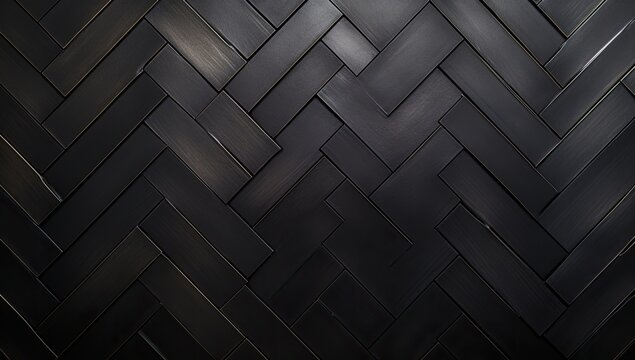 Dark Geometry: Black Metal Checkered Design Comprising Squares and Triangles