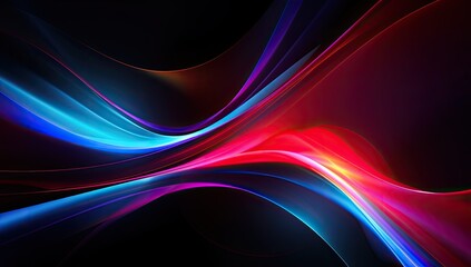 Wall Mural - A colorful, wavy line with a purple and blue background. The line is very long and has a lot of detail