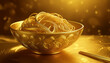Golden cup of noodles