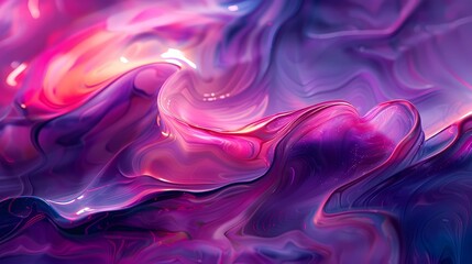 Wall Mural - A purple and pink abstract acrylic painting