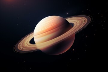 Wall Mural - stunning high-resolution image of planet saturn with detailed rings against a cosmos background