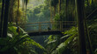 Rain forest illustration vector art
