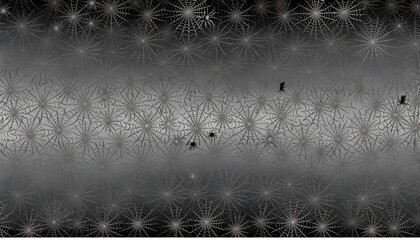 Halloween spider web on black background.