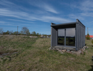 Canvas Print - old wooden hut