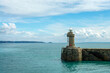 Castle Breakwater lighthouse in St Peter Port, Guernsey, Channel Islands