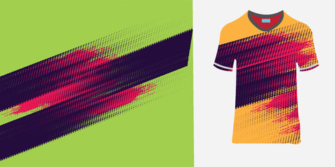 sublimation jersey design grunge brush red black halftone sporty modern racing abstract horror flashy lines motorsport car sticker livery game esport.eps10.