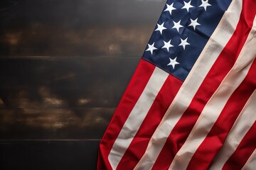 American memorial day background with patriotic colors and flags