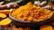 © anwel - Spices include curry powder, turmeric, ginger, and bay leaf for cooking.