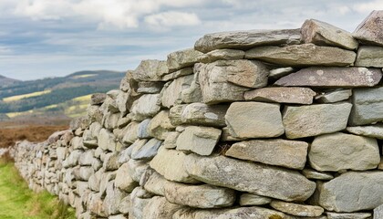 stone wall in the mountains