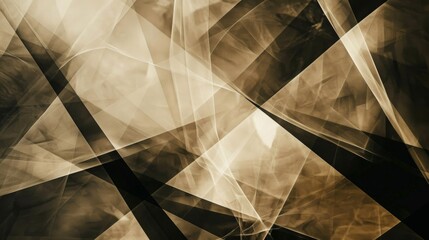 Fototapete - Intersecting and parallel lines in black and white create a visually striking and dynamic abstract background.
