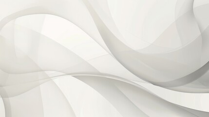 Wall Mural - Elegant abstract white waves design background