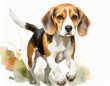 Pies rasy beagle ilustracja