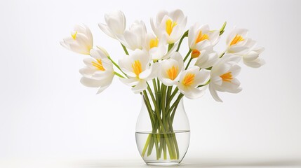 Wall Mural - amazing spring flowers in glass vase