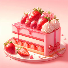 Cake strawberry bakery 