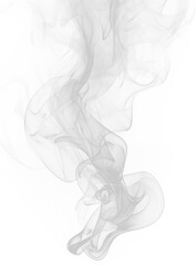 Realistic white smoke texture on Transparent background