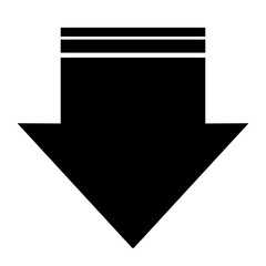 Wall Mural - down arrow symbol