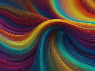 Wall Mural - A colorful abstract background that has smoke waves and graceful curves