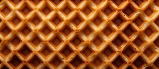 close up of a waffle texture with plenty of copy space for an image