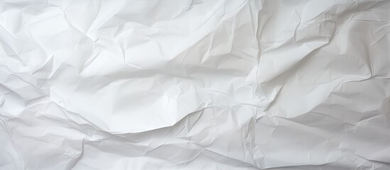 Poster - Texture of crumpled white tracing paper with ample copy space image