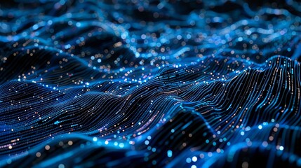 Streams of binary code hidden messages background